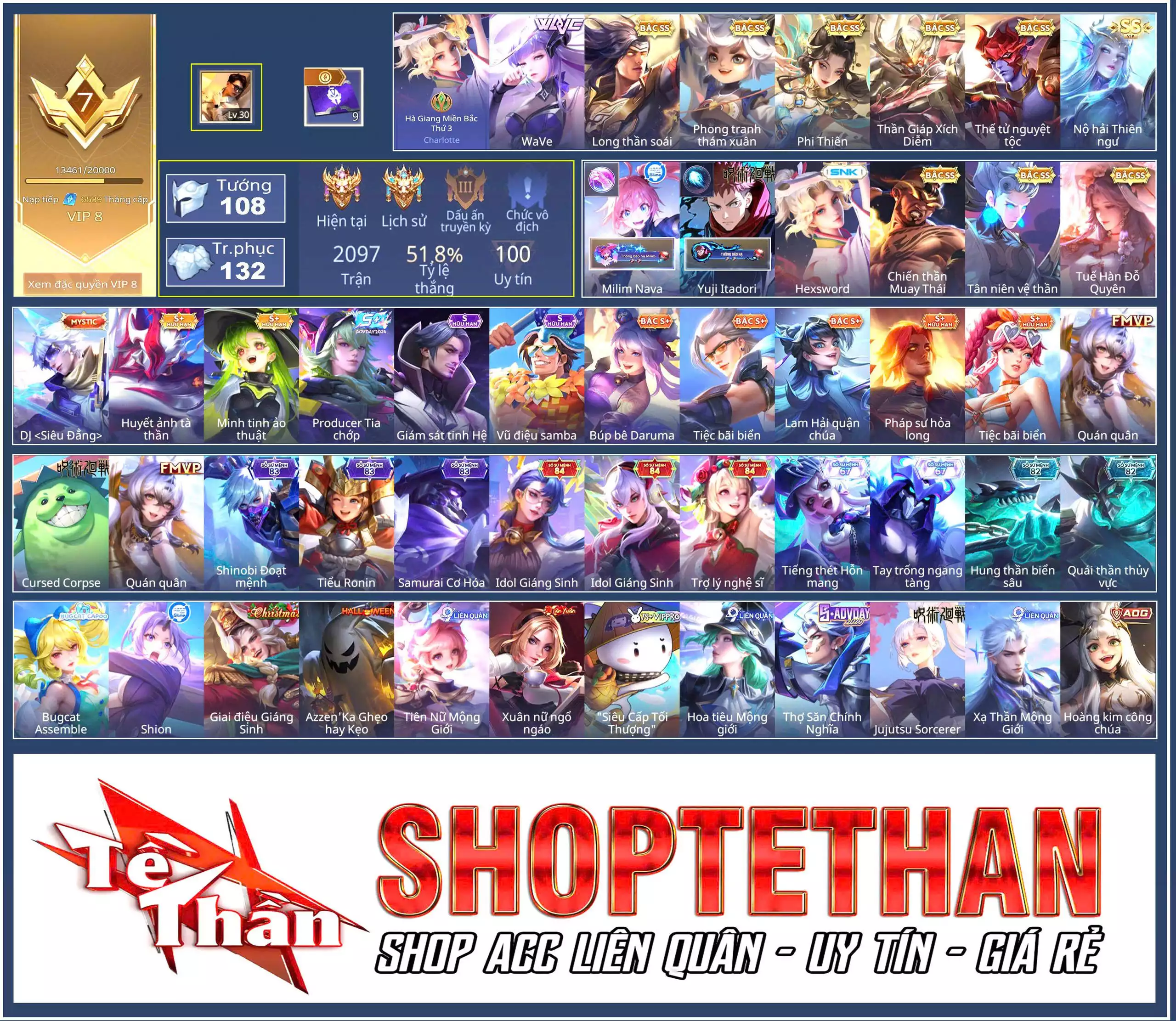 Charlotte Hexsword, Qi Milim Nava, Biron Yuji Itadori... CHƯA CCCD