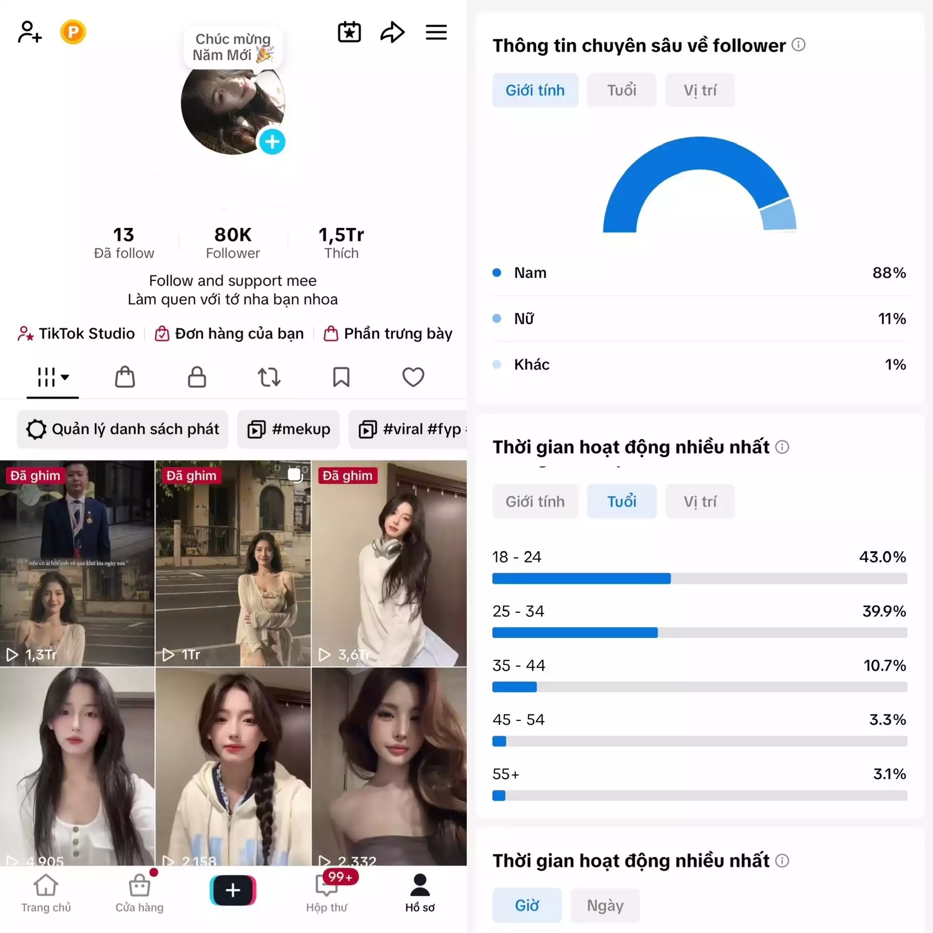 Account TikTok thật, chất lượng cao – tương tác mượt, lên xu hướng dễ. Đổi được Tên - Avt - Username. Trắng thông tin, hỗ trợ liên kết thông tin chính chủ.