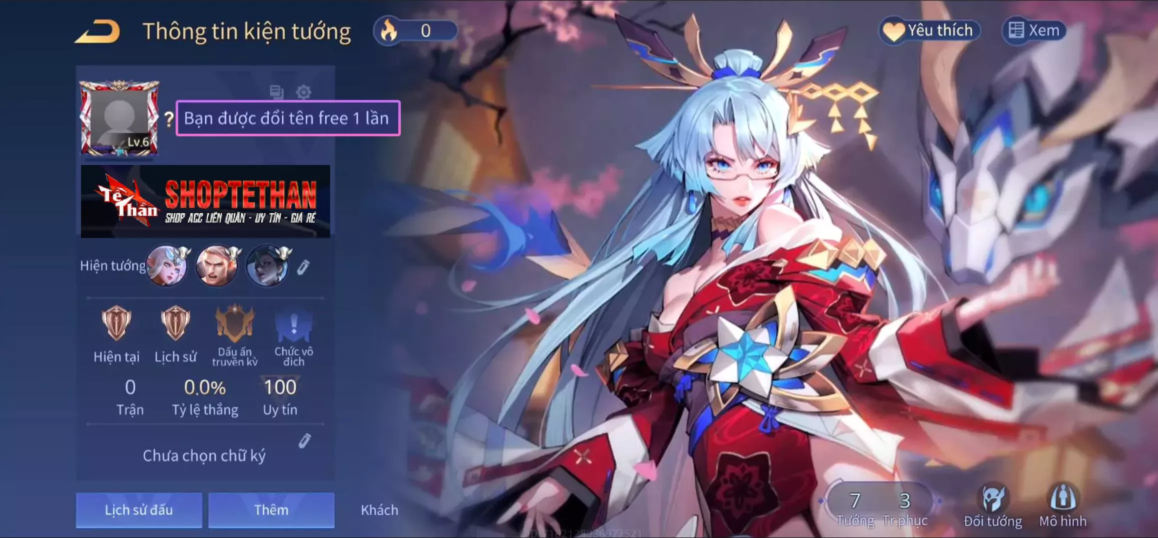(SALE) Veres kimono, sẵn tướng, trắng thông tin, free đổi tên