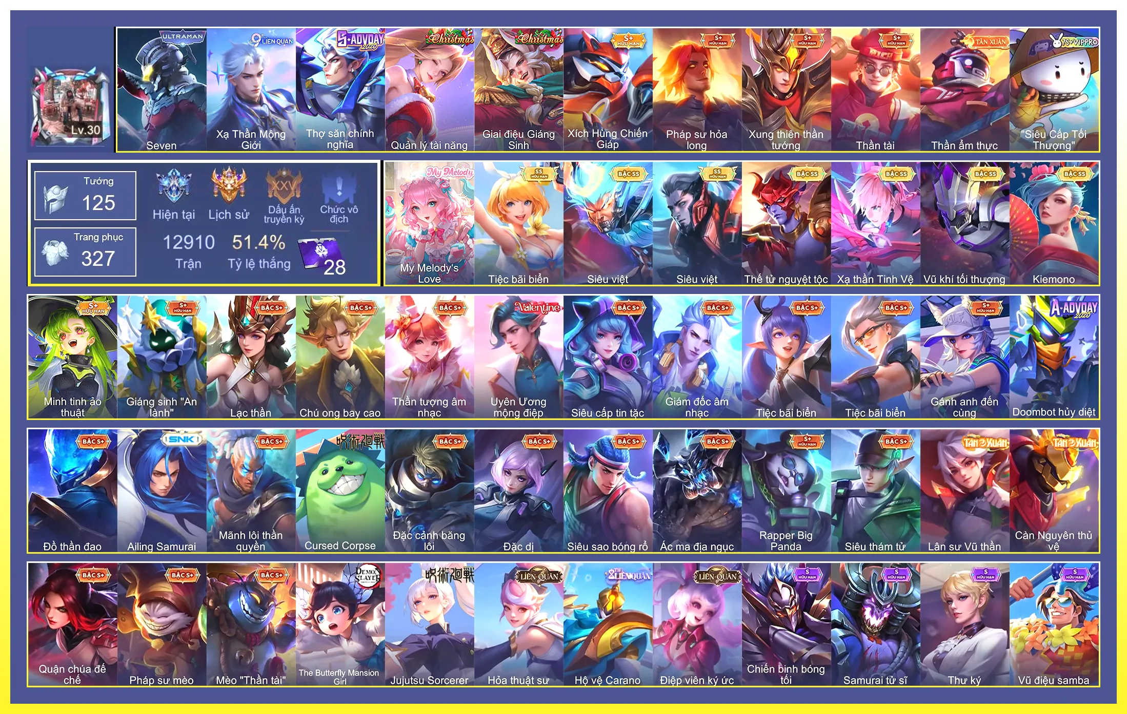 Valhein Vũ khí tối thượng, Yorn Thế Tử Nguyệt Tộc, Violet Tiệc bãi biển, Murad Siêu việt, Airi Kiemono, Ngộ Không Siêu việt, Laville Xạ Thần Tinh Vệ…