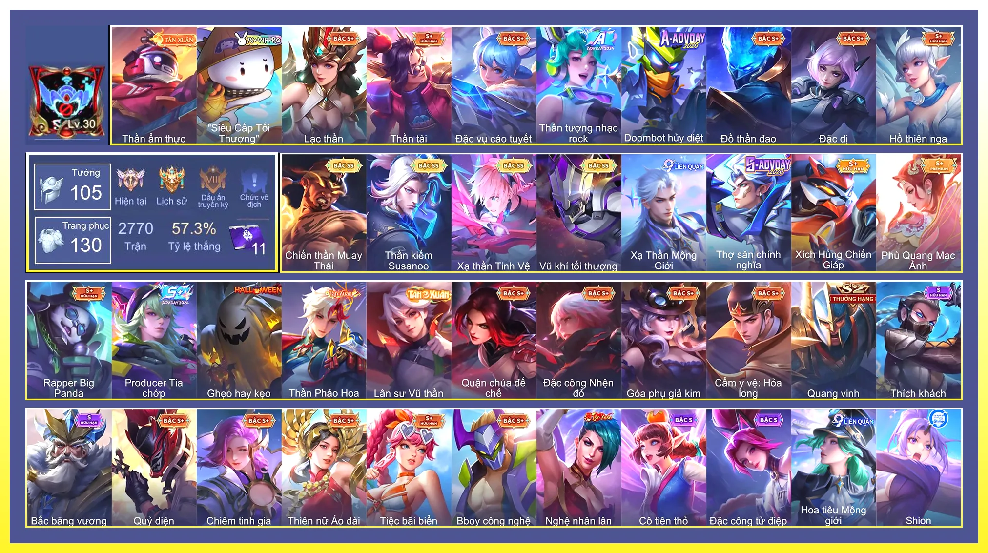Raz chiến thần muay thái,Richter susanoo thần kiếm…Trắng thông tin