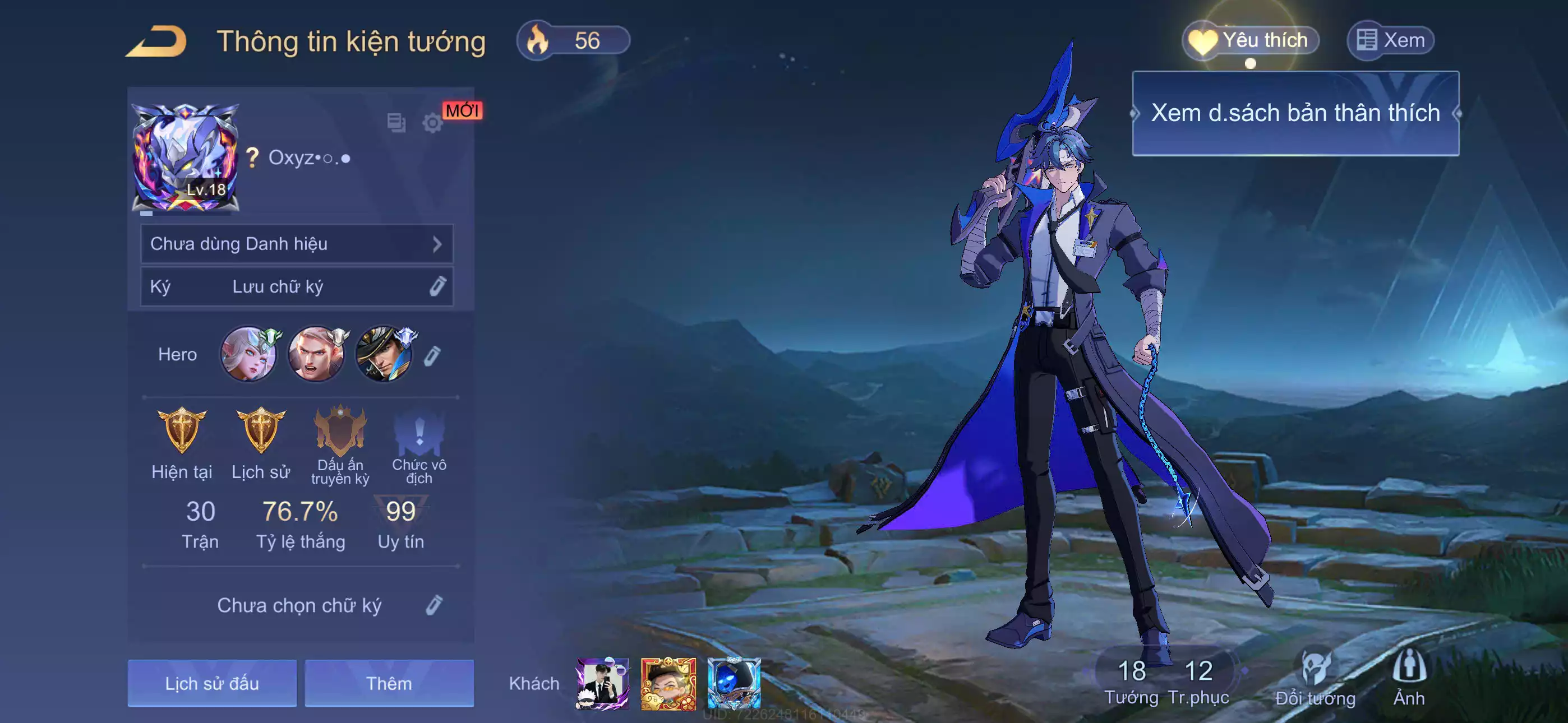 Valhein Thứ Nguyên Vệ Thần...trắng thông tin