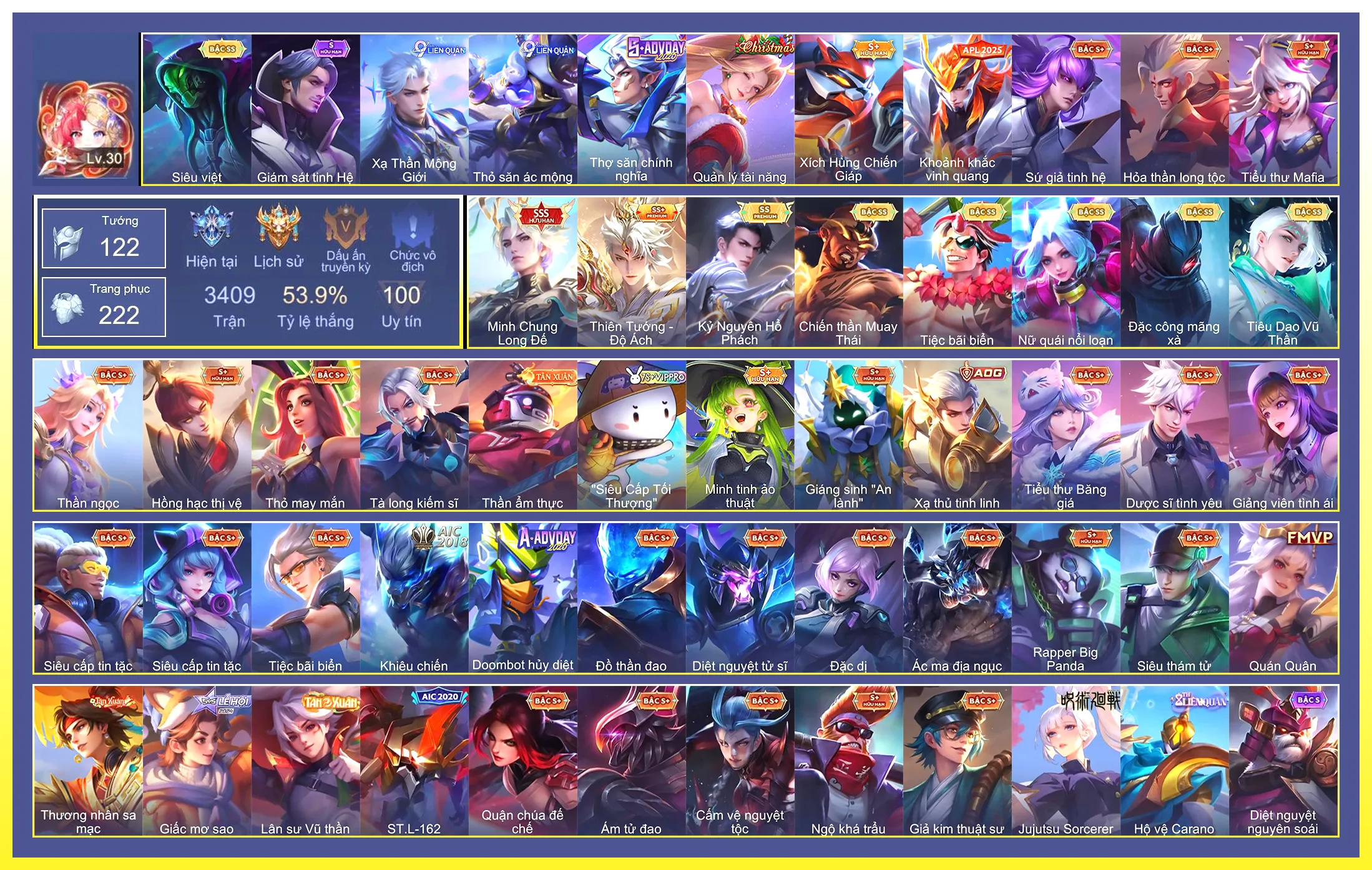 Butterfly Nữ Quái Nổi Loạn, Lữ Bố Tiệc Bãi Biển, Raz Chiến thần Muay Thái, Raz Siêu việt, Florentino Kỷ Nguyên Hổ Phách, Quillen Đặc công mãng xà, Tulen Tiêu Dao Vũ Thần, Billow Thiên Tướng - Độ Ách…