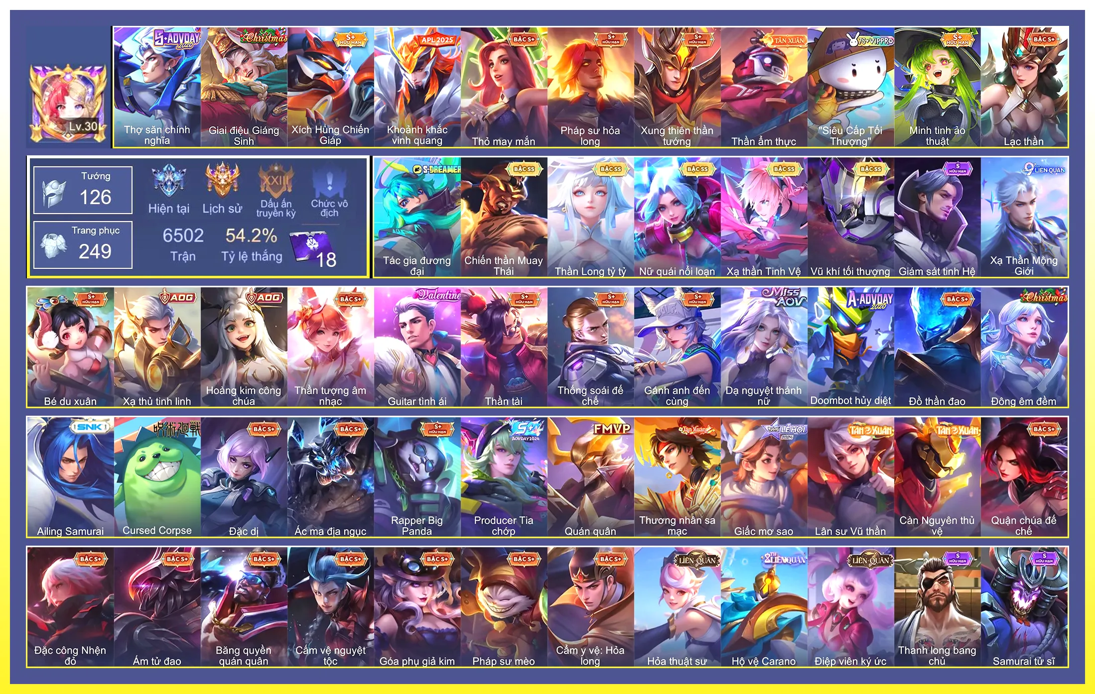 Valhein Vũ khí tối thượng, Violet Thần long tỷ tỷ, Raz Chiến thần Muay Thái, Butterfly Nữ Quái Nổi Loạn, Laville Xạ Thần Tinh Vệ…