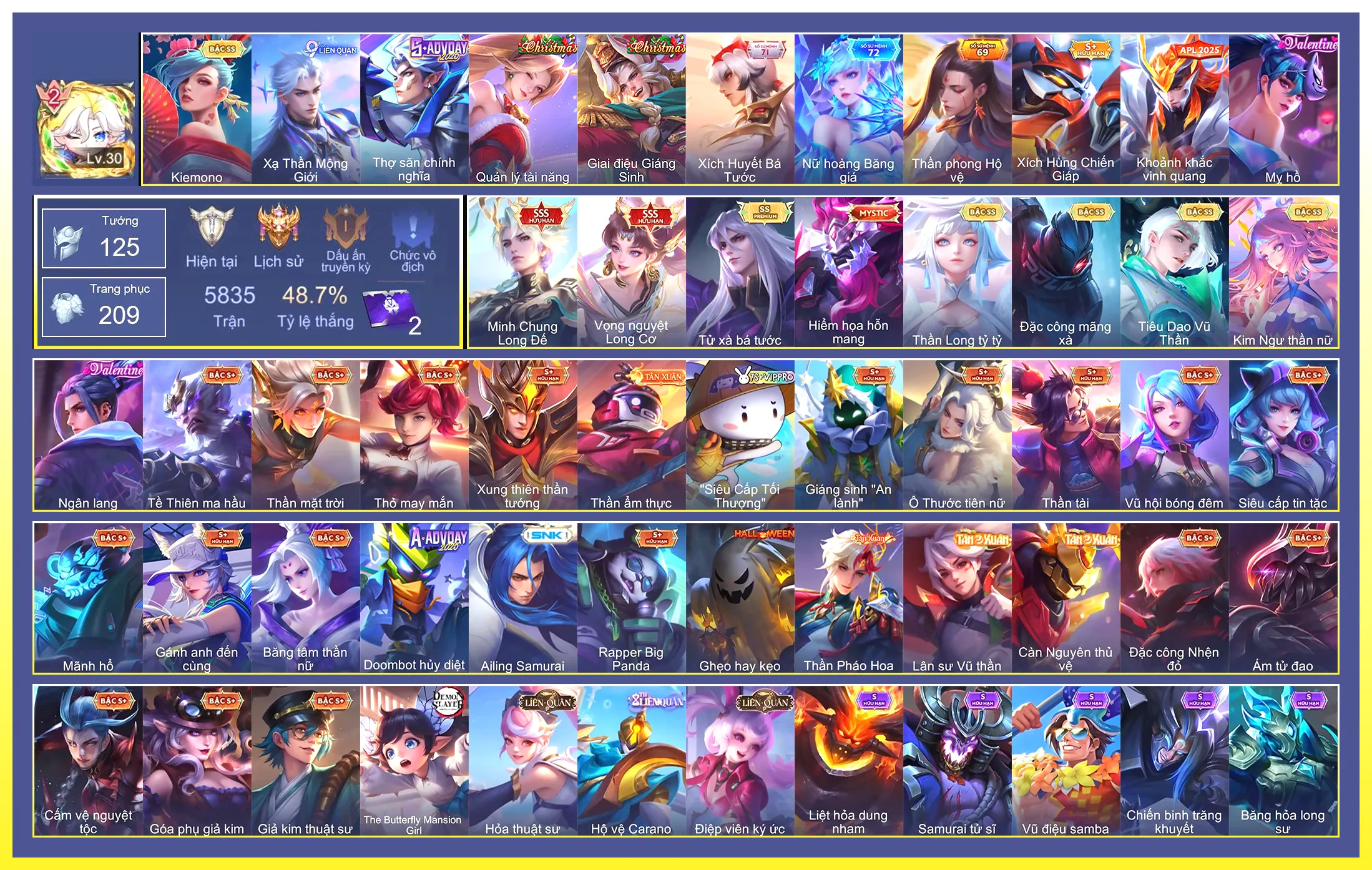 Triệu Vân Minh Chung Long Đế, Violet Vọng nguyệt Long Cơ…