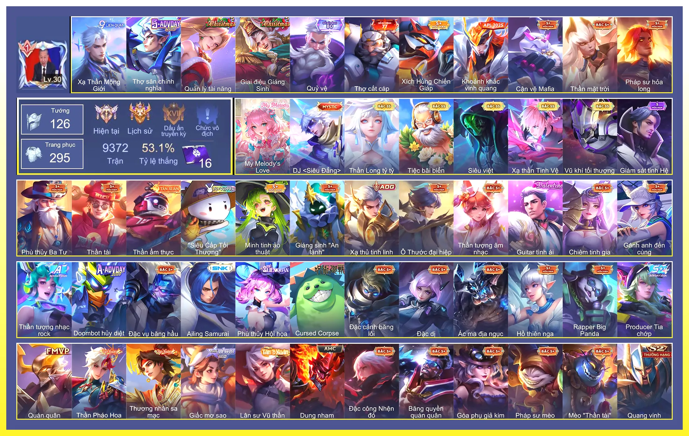 Valhein Vũ khí tối thượng, Gildur Tiệc Bãi Biển, Violet Thần long tỷ tỷ, Raz Siêu việt, Laville Xạ Thần Tinh Vệ…