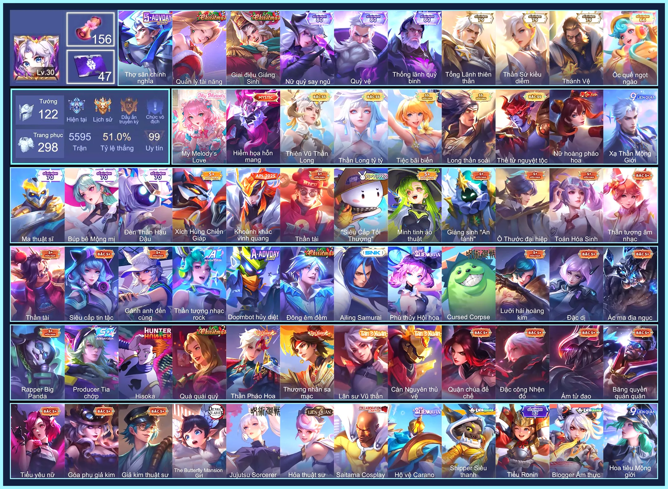 156 Giấy Tuyệt Sắc : Yorn Thế Tử Nguyệt Tộc, Yorn Long thần soái, TelAnnas Thiên Vũ Thần Long, Violet Tiệc bãi biển, Violet Thần long tỷ tỷ,..