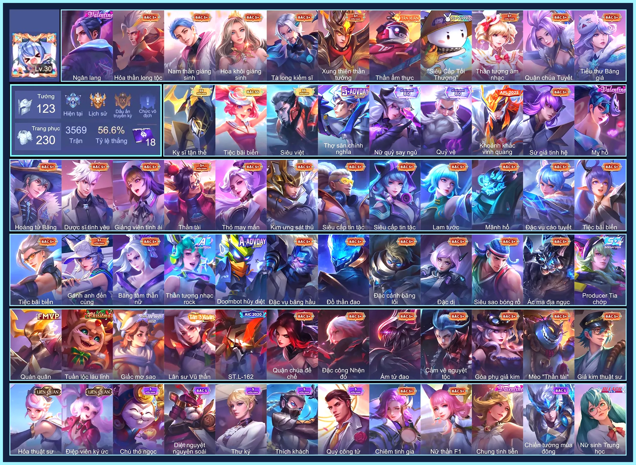 Triệu Vân Kỵ sĩ tận thế, Krixi Tiệc Bãi Biển, Murad Siêu việt,.. mỗi sdt