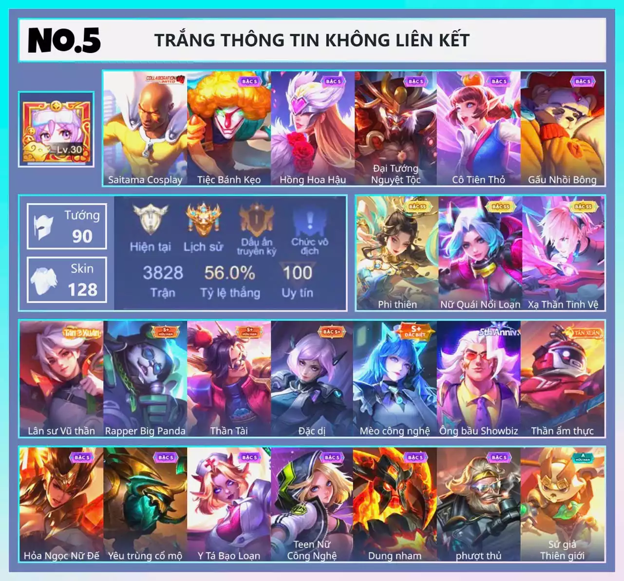 Butterfly Nữ Quái Nổi Loạn, Lauriel Phi thiên, Laville Xạ Thần Tinh Vệ... TRẮNG THÔNG TIN