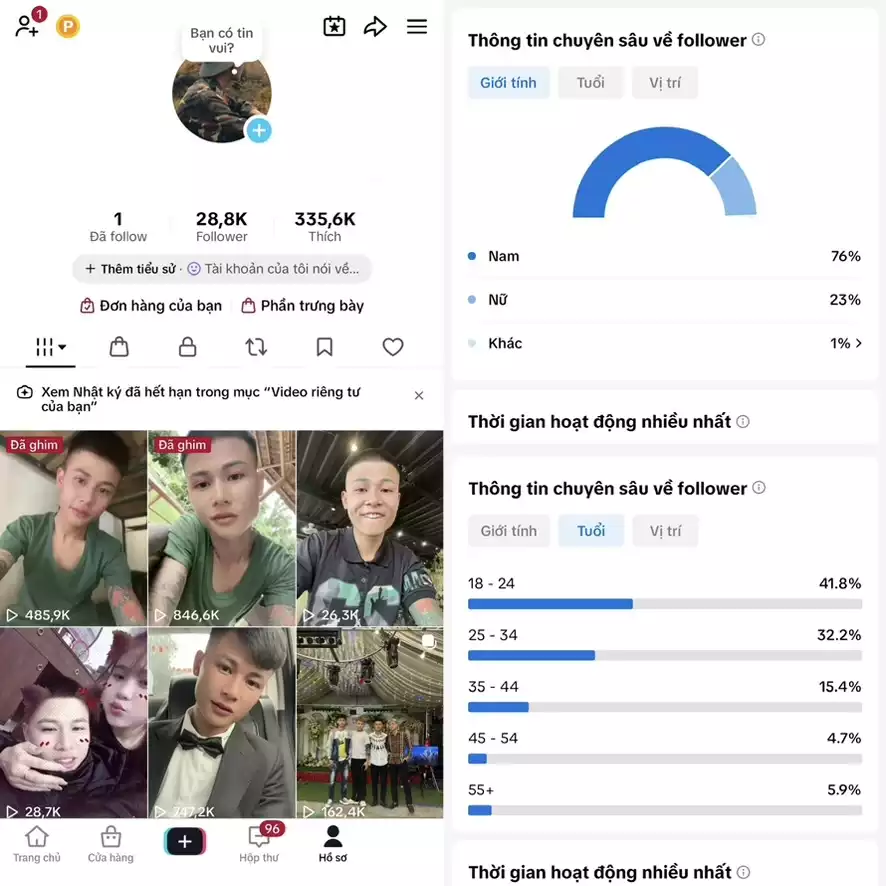 Account TikTok thật, chất lượng cao – tương tác mượt, lên xu hướng dễ. Đổi được Tên - Avt - Username. Trắng thông tin, hỗ trợ liên kết thông tin chính chủ.