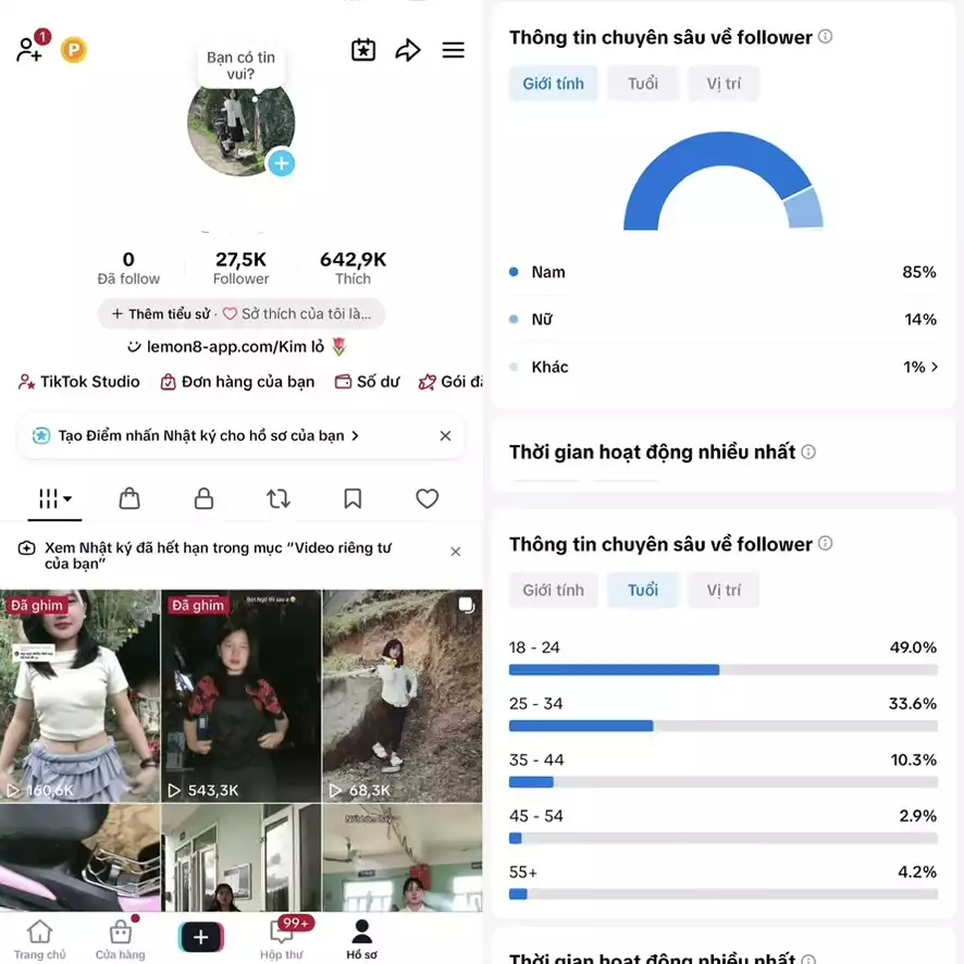 Account TikTok thật, chất lượng cao – tương tác mượt, lên xu hướng dễ. Đổi được Tên - Avt - Username. Trắng thông tin, hỗ trợ liên kết thông tin chính chủ.