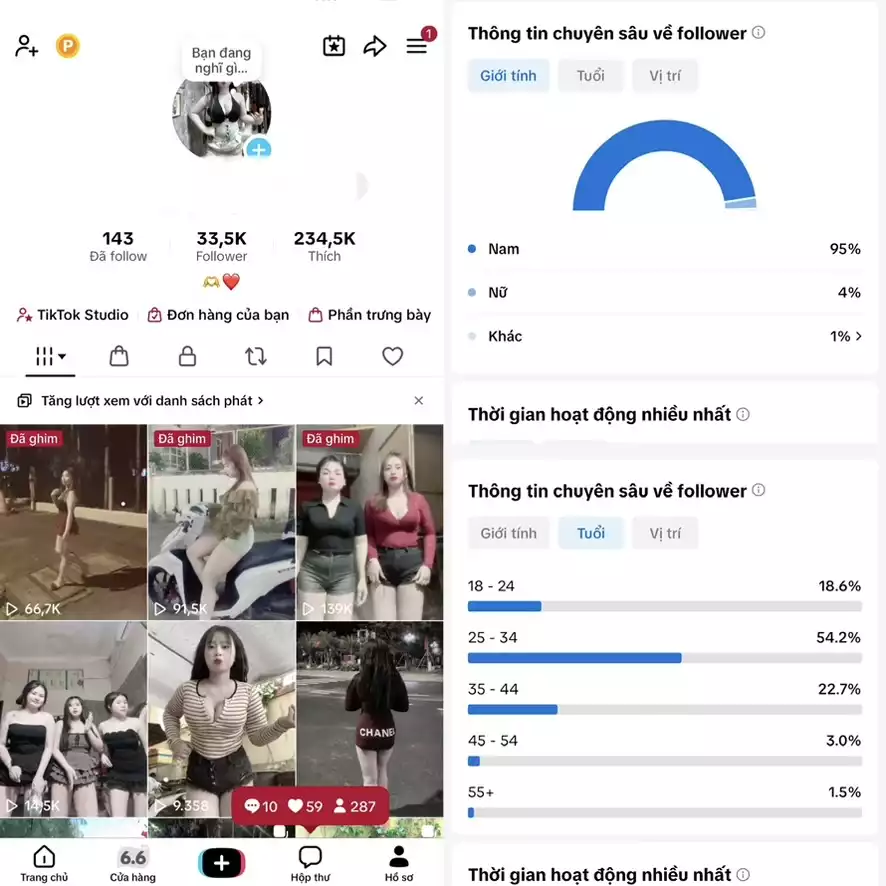 Account TikTok thật, chất lượng cao – tương tác mượt, lên xu hướng dễ. Đổi được Tên - Avt - Username. Trắng thông tin, hỗ trợ liên kết thông tin chính chủ.