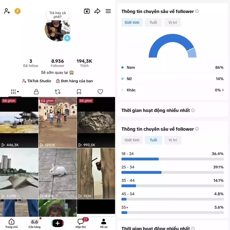 Account TikTok thật, chất lượng cao – tương tác mượt, lên xu hướng dễ. Đổi được Tên - Avt - Username. Trắng thông tin, hỗ trợ liên kết thông tin chính chủ.