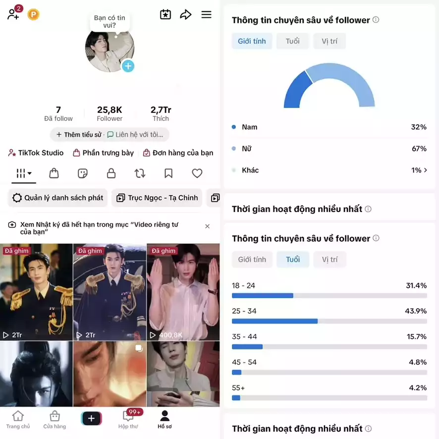 Account TikTok thật, chất lượng cao – tương tác mượt, lên xu hướng dễ. Đổi được Tên - Avt - Username. Trắng thông tin, hỗ trợ liên kết thông tin chính chủ.
