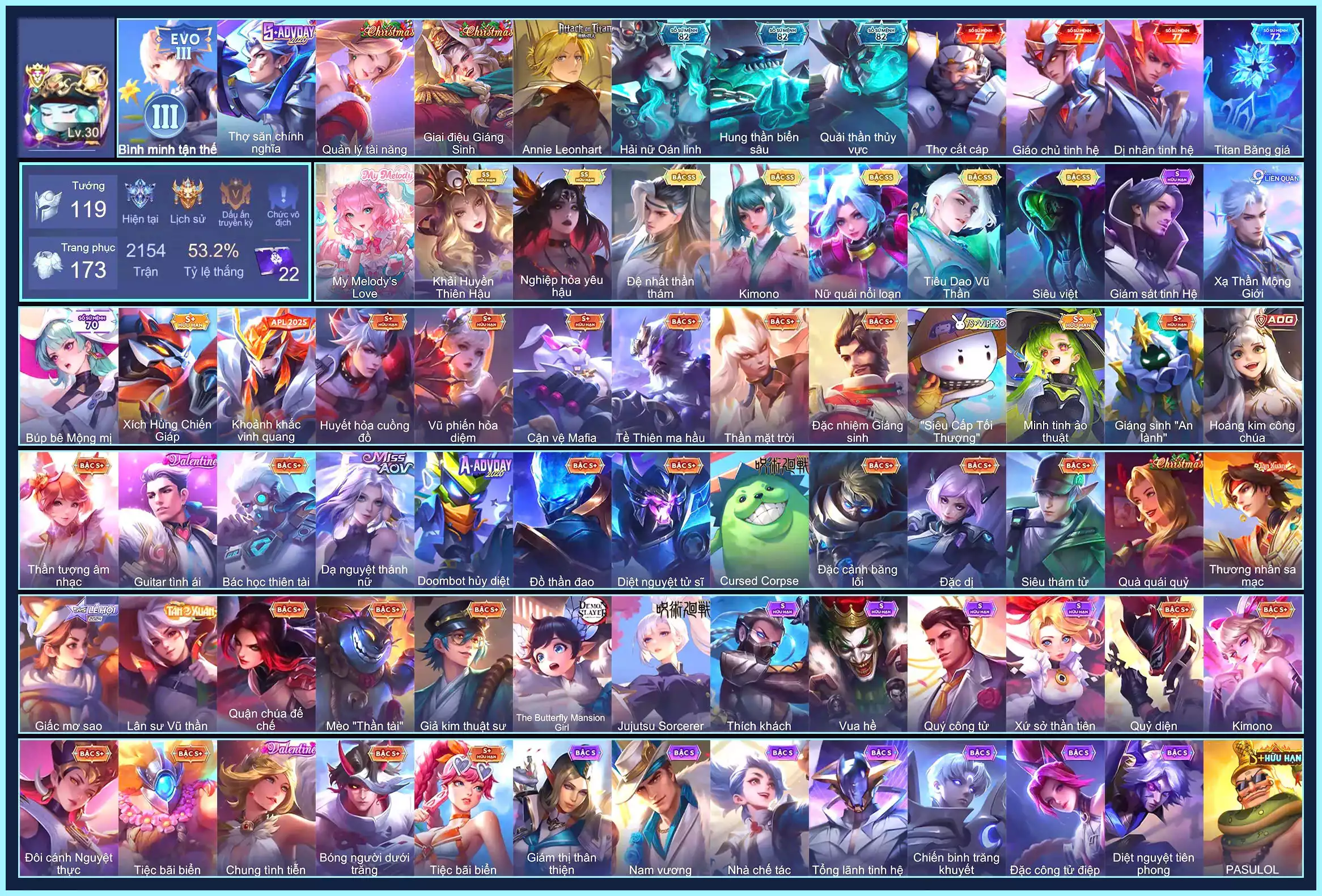 Veera My Melodys Love, Valhein Đệ nhất thần thám, Butterfly Nữ Quái Nổi Loạn, Natalya nghiệp hỏa yêu hậu, Raz Siêu việt, Capheny Kimono, Tulen Tiêu Dao Vũ Thần, Ilumia Khải Huyền Thiên Hậu...