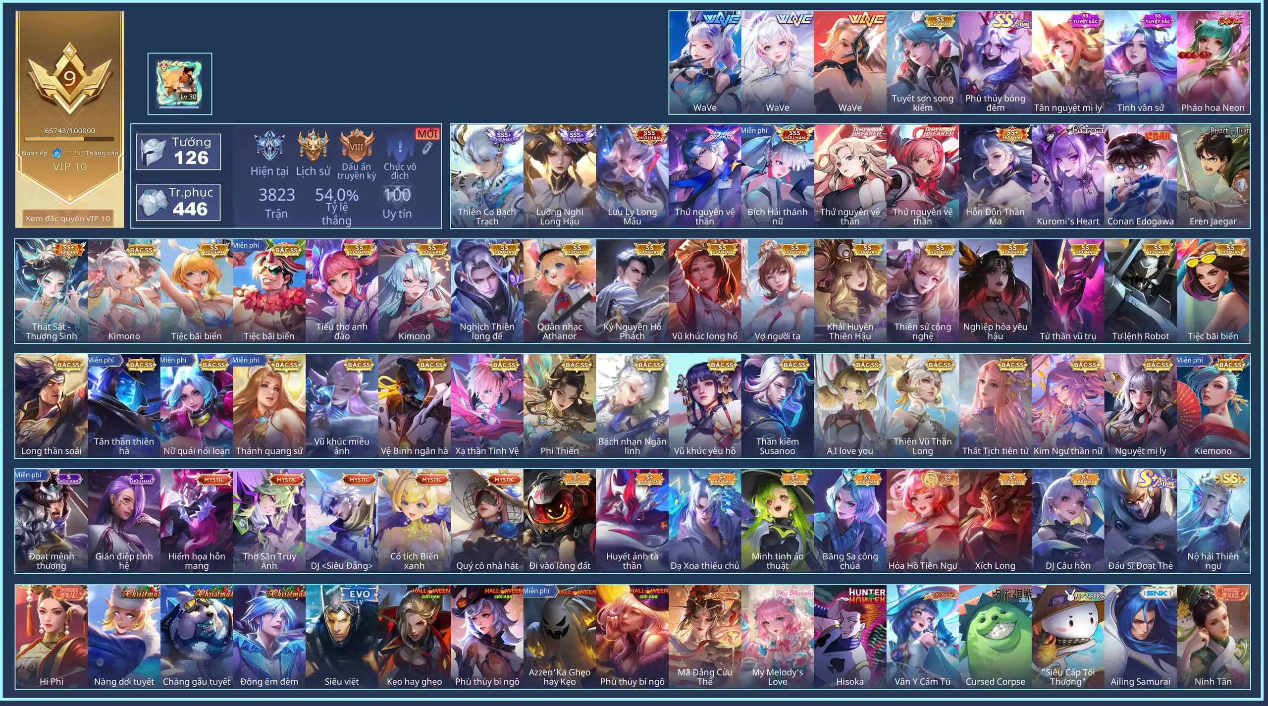 (VIP 9) Yue Hỗn Độn Thần Ma, Yorn Conan Edogawa, Natalya Kurumis Heart, Cresht Eren Jaeger, Valhein Thứ Nguyên Vệ Thần, Violet Thứ nguyên vệ thần, Tulen Thiên Cơ Bạch Trạch, Airi Bích hải thánh nữ, Veres Lưu ly Long mẫu, Lauriel Thứ nguyên vệ thần, Ilumia Lưỡng Nghi Long Hậu... CHỈ CÀI SDT