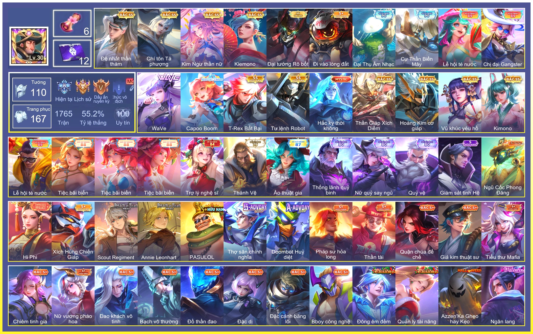 Lữ Bố Tư lệnh Robot, Airi Kiemono, Capheny Kimono, Sinestrea WaVe, Bijan Hoàng kim cơ giáp, Zata Chí tôn Tà Phượng, Billow T-Rex Bất Bại…