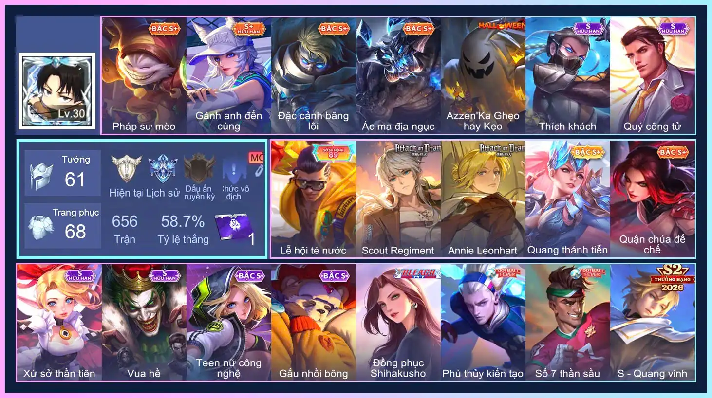 Zephys Inosuke Hashibira, Qi Annie Leonhart, Lindis Đồng phục Shihakusho, Heino Scout Regiment...TRẮNG THÔNG TIN