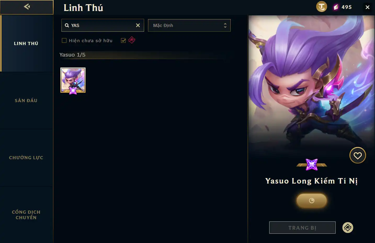 YASUO LONG KIẾM TÍ NỊ, SIÊU PHẨM ZED TÍ NỊ, WHISKER HIỂM HỌA SIÊU CẤP, CHƯỞNG SÁT CHIÊU HOÀN HẢO VỆ BINH TINH TÚ... 339 SKIN LOL