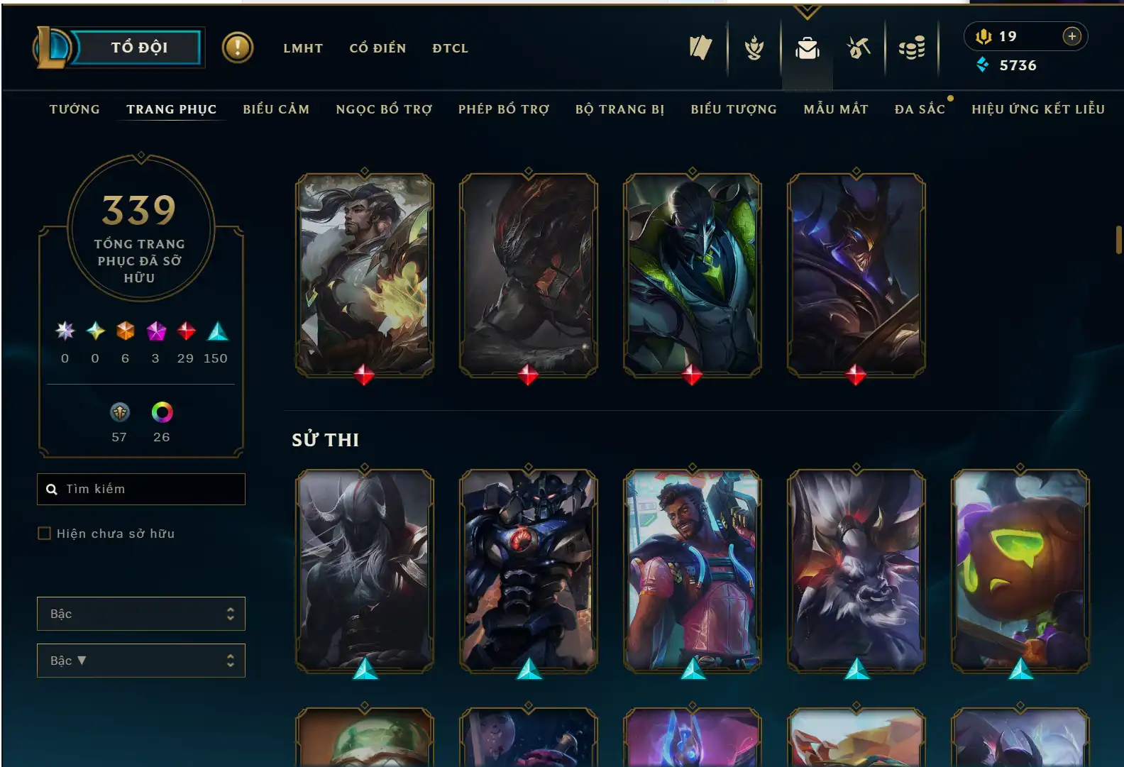 Ảnh YASUO LONG KIẾM TÍ NỊ, SIÊU PHẨM ZED TÍ NỊ, WHISKER HIỂM HỌA SIÊU CẤP, CHƯỞNG SÁT CHIÊU HOÀN HẢO VỆ BINH TINH TÚ... 339 SKIN LOL
